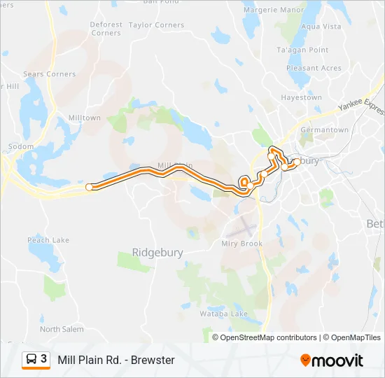 3 Bus Line Map