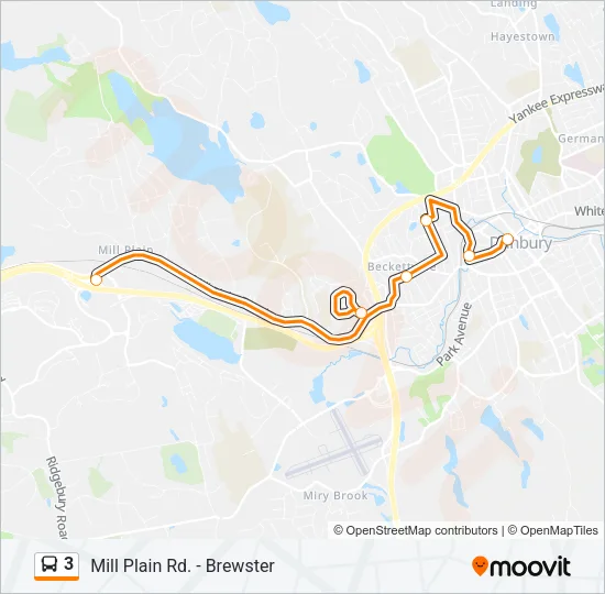3 Bus Line Map