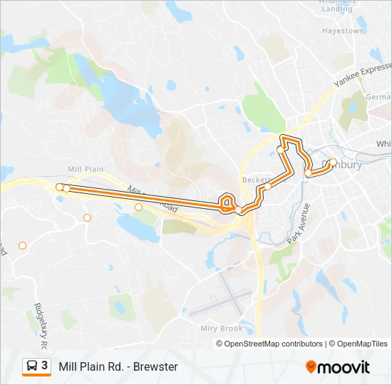 3 Bus Line Map