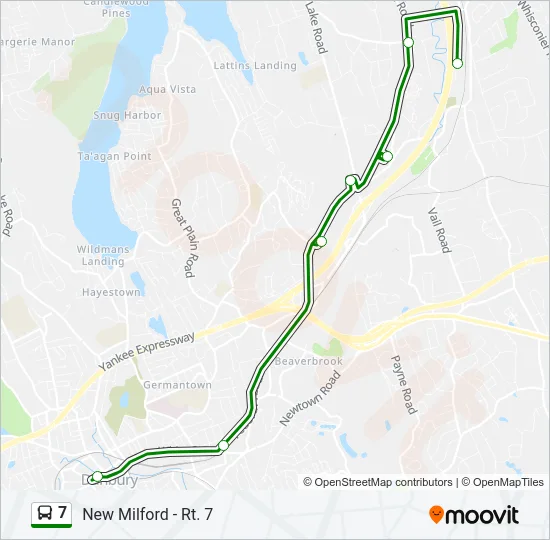 7 Bus Line Map