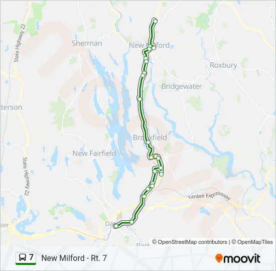 7 Bus Line Map