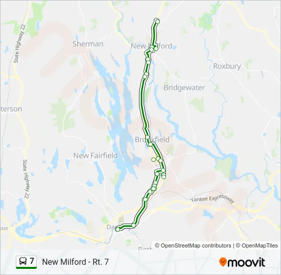7 Bus Line Map
