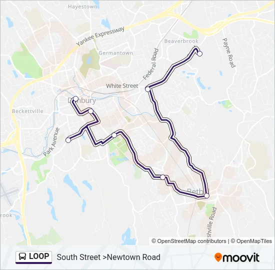 LOOP Bus Line Map