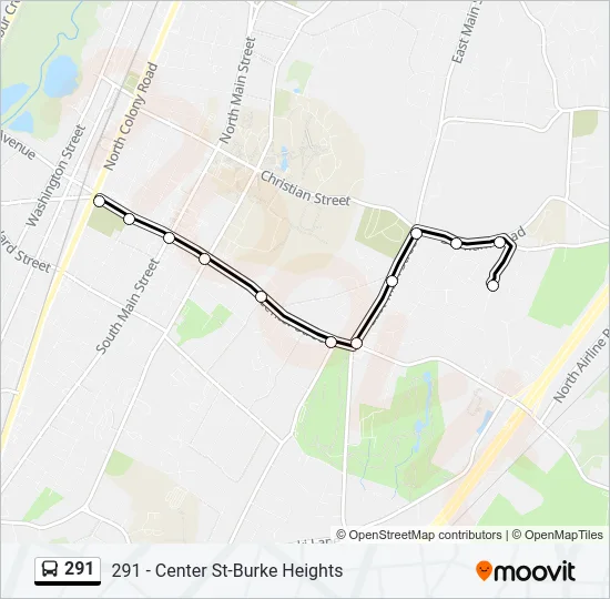 291 Bus Line Map