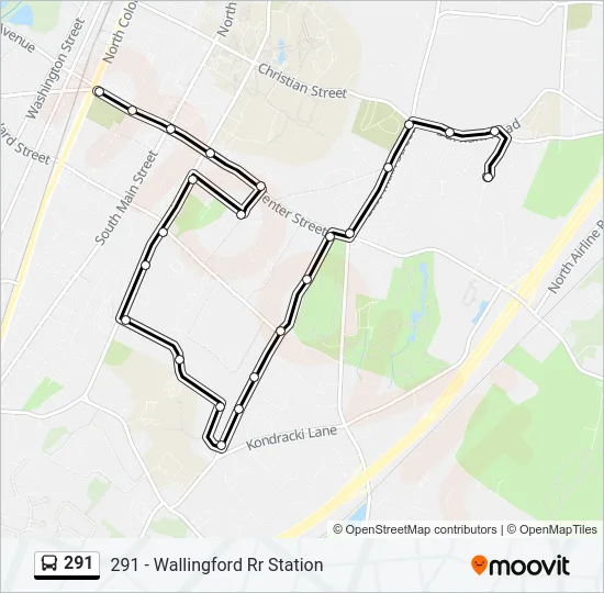 291 Bus Line Map
