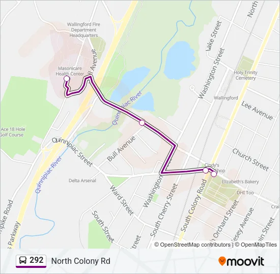 292 Bus Line Map