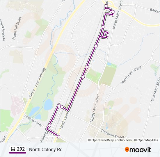 292 bus Line Map