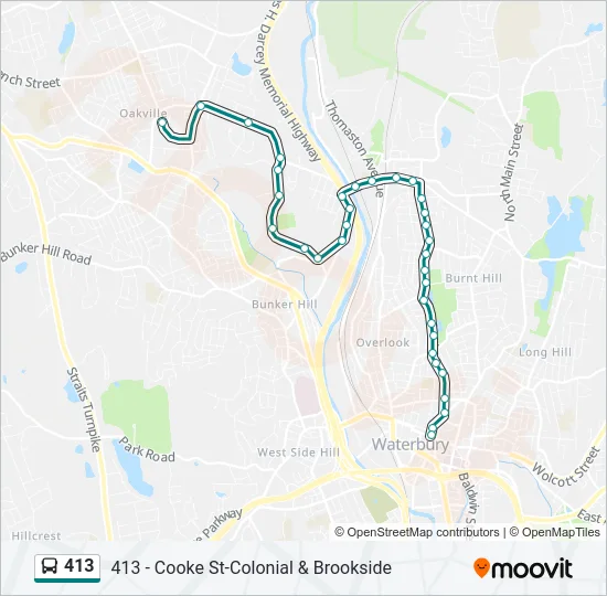 413 Bus Line Map