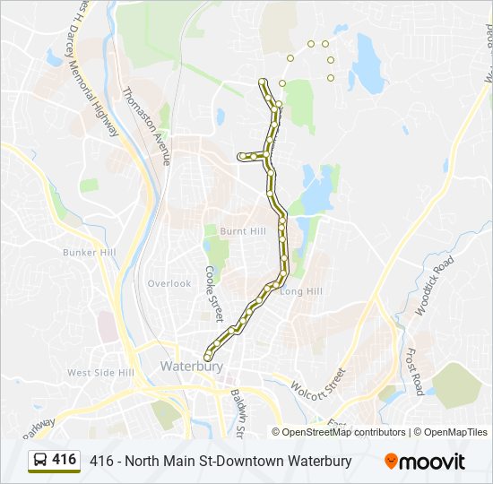 416 bus Line Map