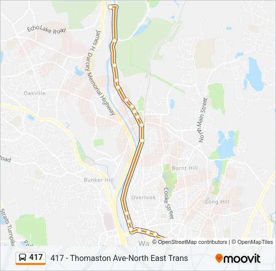 417 Bus Line Map