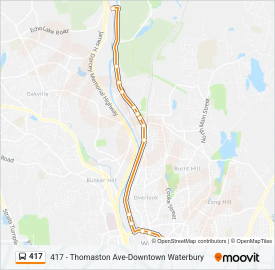 417 Bus Line Map