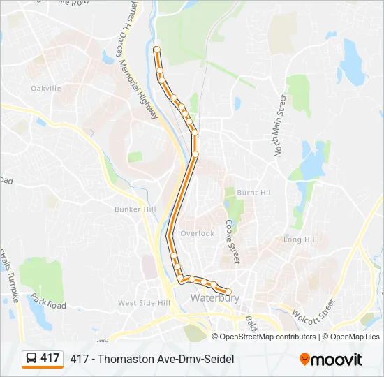 417 Bus Line Map