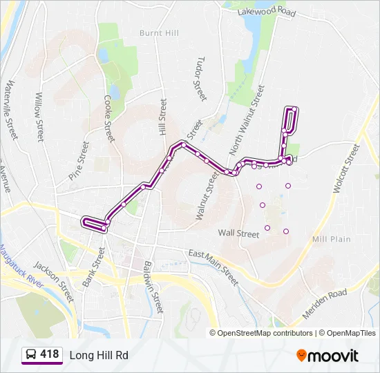 418 Bus Line Map