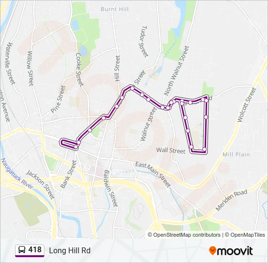 418 Bus Line Map