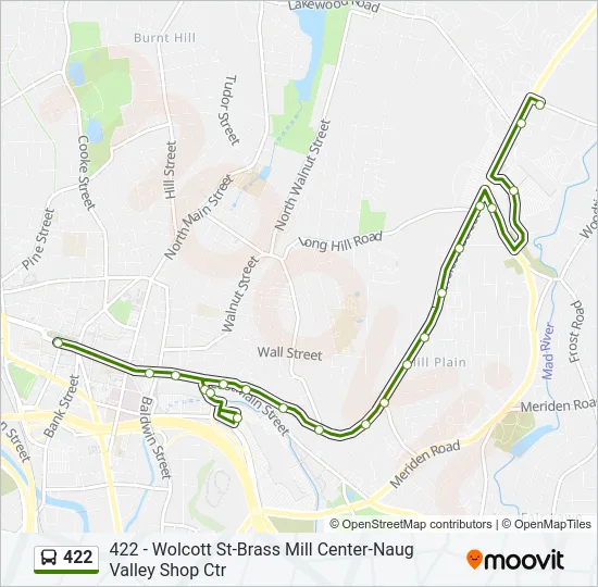 422 Bus Line Map