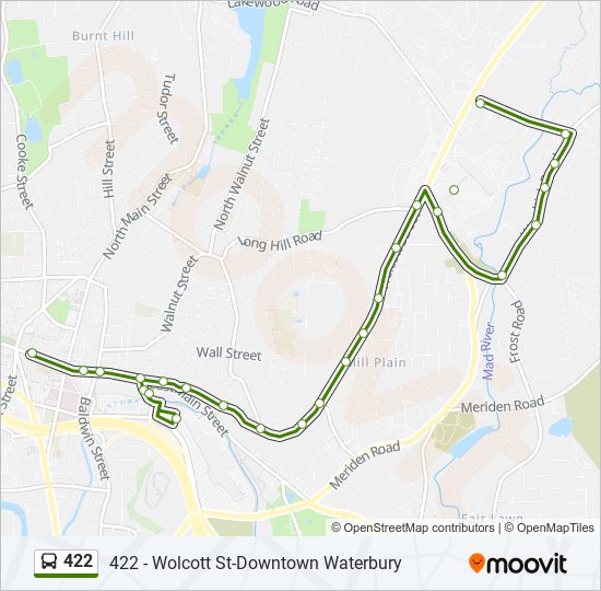 Mapa de 422 de autobús