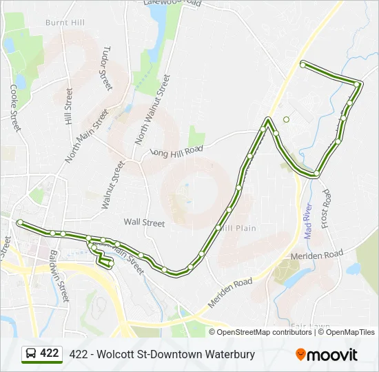 422 Bus Line Map