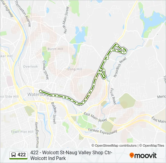 422 Bus Line Map