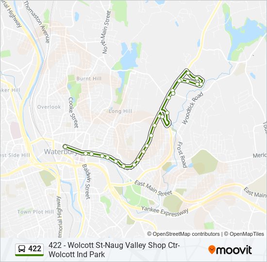 Mapa de 422 de autobús