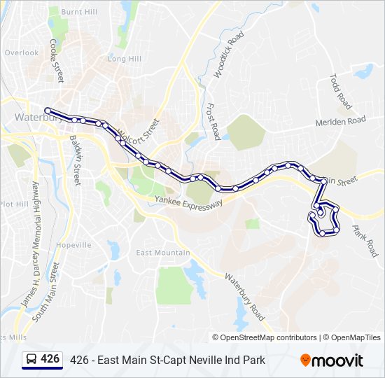 426 bus Line Map