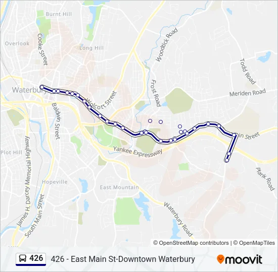 426 Bus Line Map