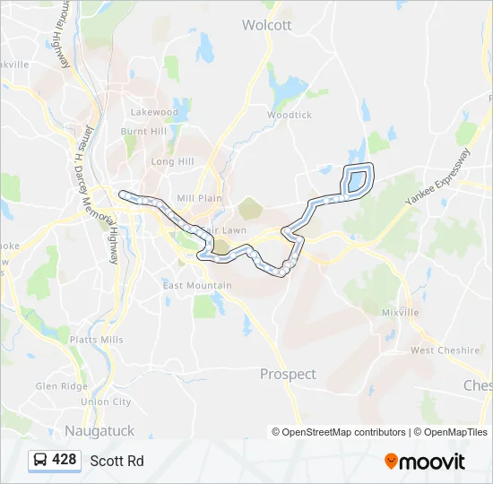 428 Bus Line Map