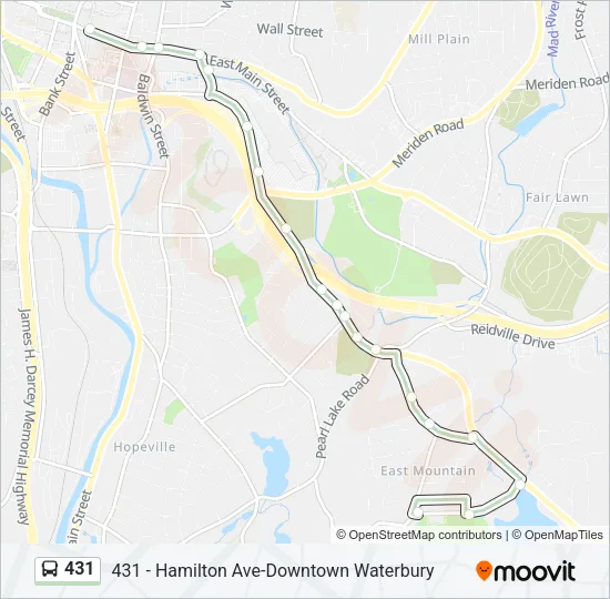 431 Bus Line Map