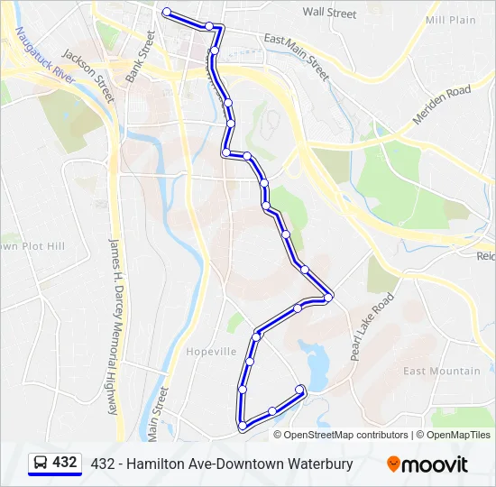 432 Bus Line Map