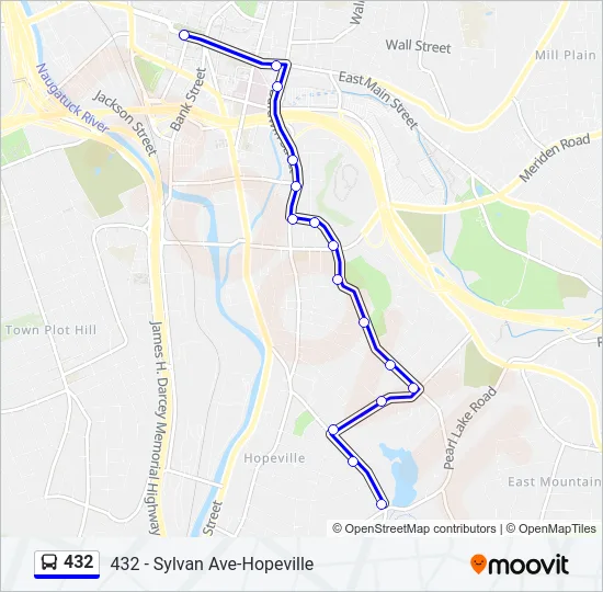 432 Bus Line Map