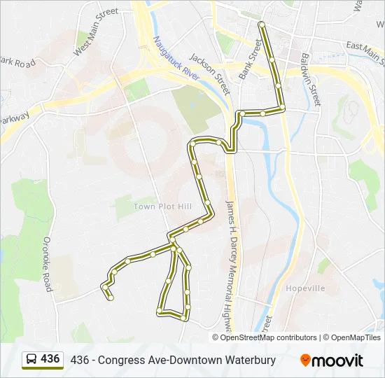436 Bus Line Map