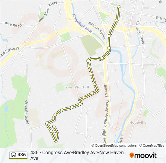 436 Bus Line Map