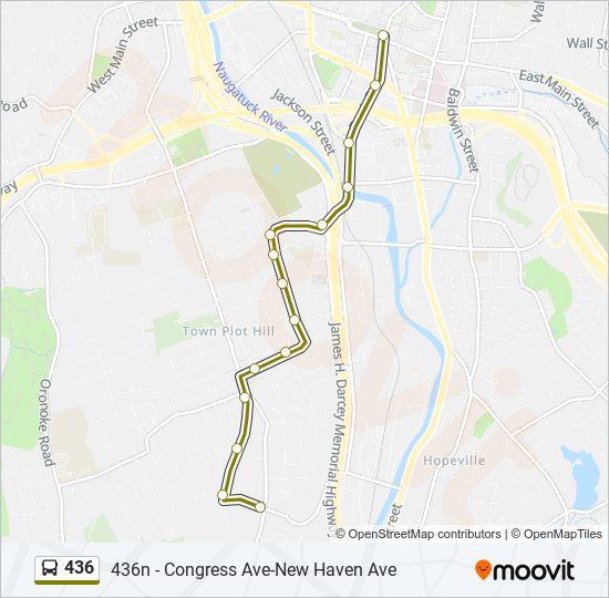 436 bus Line Map