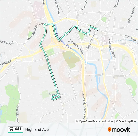 441 Bus Line Map