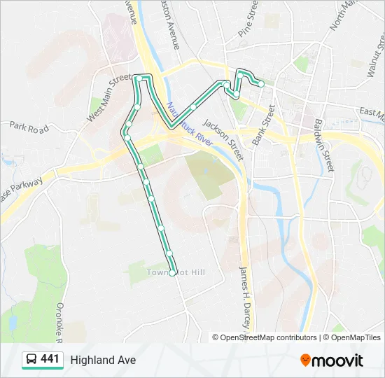441 Bus Line Map