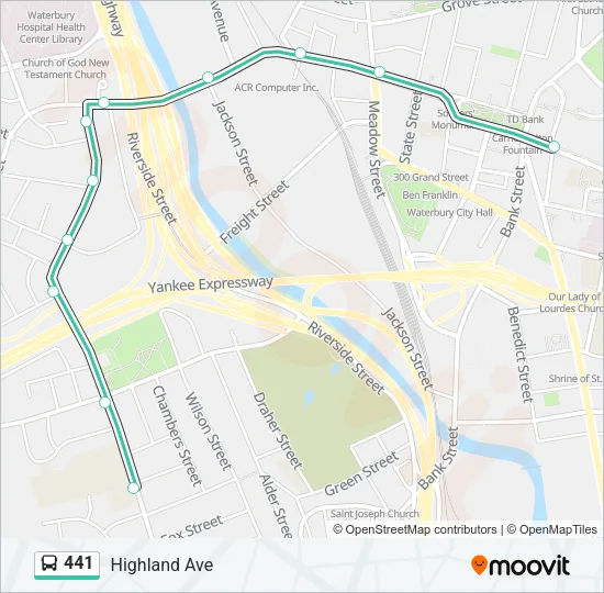 441 Bus Line Map