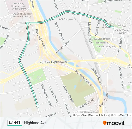 441 Bus Line Map