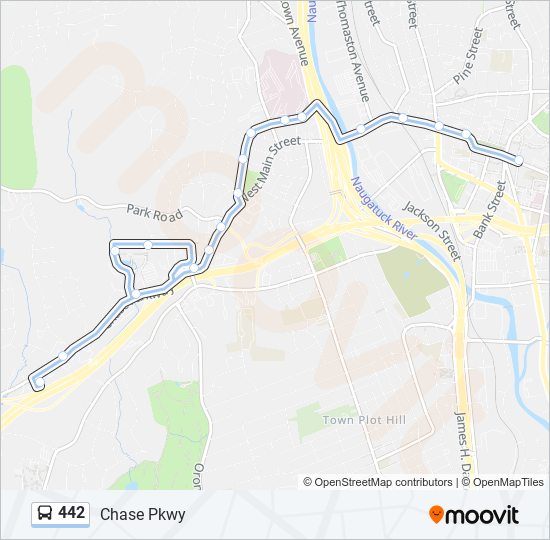 Mapa de 442 de autobús