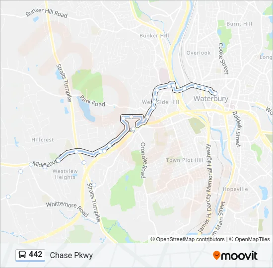 442 Bus Line Map