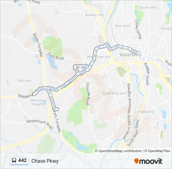 442 Bus Line Map