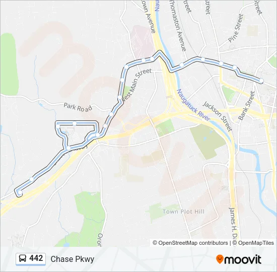442 Bus Line Map
