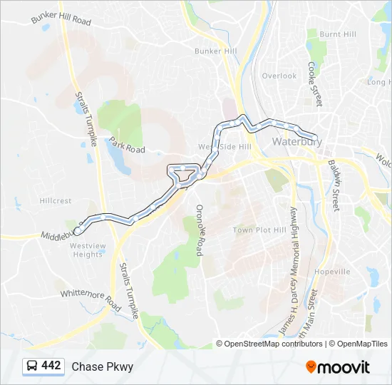 442 Bus Line Map