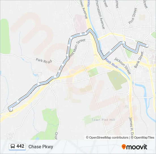 442 Bus Line Map