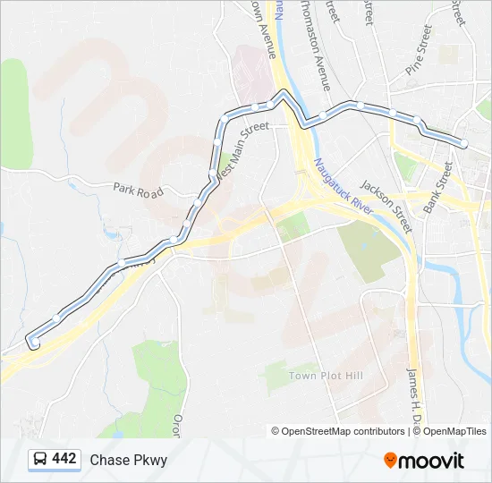 442 Bus Line Map