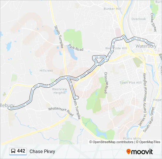 442 Bus Line Map