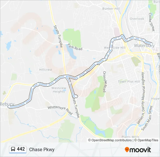 442 Bus Line Map