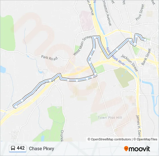 442 Bus Line Map