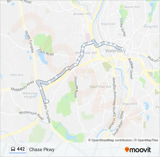 442 Bus Line Map