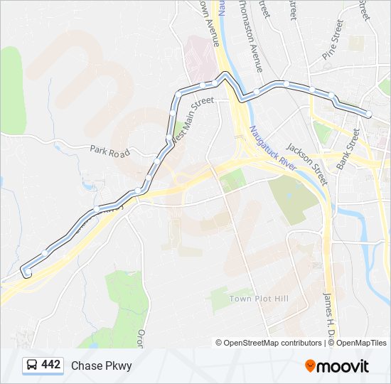 442 bus Line Map