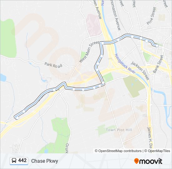 442 bus Line Map