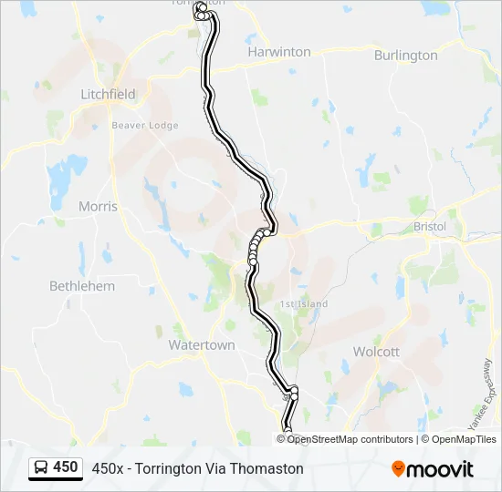 450 Bus Line Map